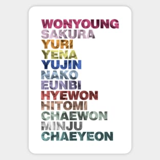 IZ*ONE Colors (white version) Sticker